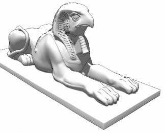 鹰嘴兽身埃及法老雕塑