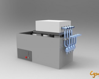 灰王炉混合煤机械三维cg模型下载