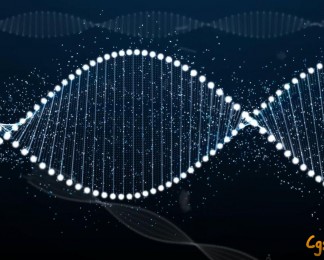 医疗DNA链条点线螺旋结视频素材