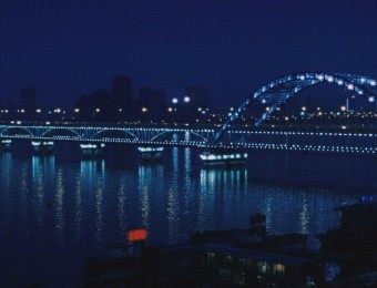 杭州大桥夜景实拍