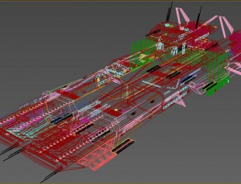 诺亚方舟科幻战舰3D模型下载