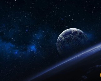 宇宙星河远望地球视频素材