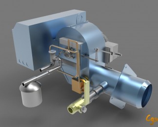 锅炉设备机械三维cg模型下载