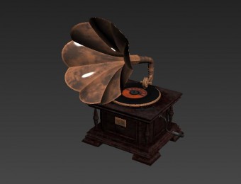 唱片机 留声机 扬声机 古董音乐播放器 音乐盒子 民国音乐播放器