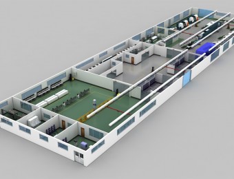 工业4.0的工厂，全自动化工厂模型