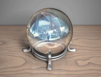 maya做的精致的水晶球模型