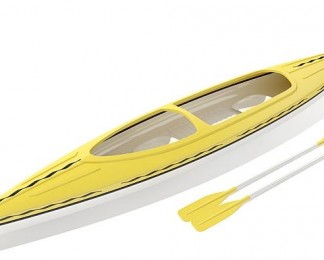 双人皮划艇模型