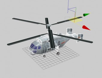 K-27舰载直升机模型