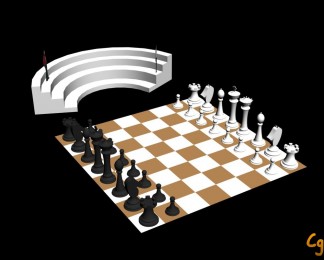 国际象棋三维cg模型下载