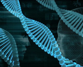 dna蓝色医学和生物技术化学基因的DNA背景视频