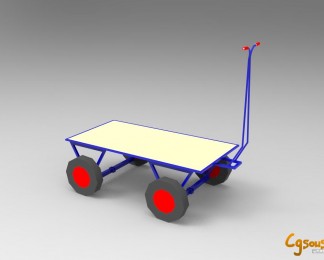 货运物流使用的手拖推车三维cg模型下载