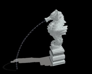 海马喷水雕塑