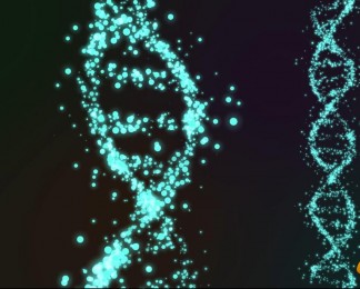 DNA粒子旋转科技动态背景视频