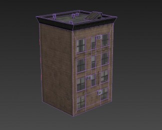 四层游戏建筑ue5模型