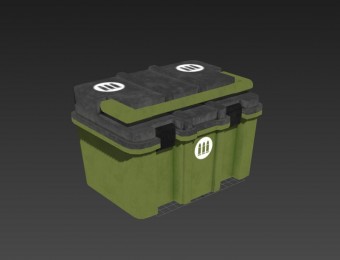 次世代 PBR 超写实的塑料箱 弹药箱 收纳箱 工具箱 手提式弹药箱模型
