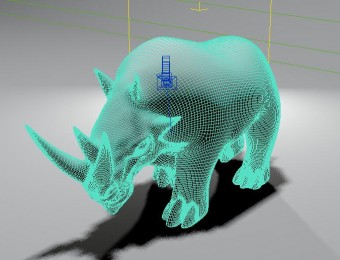翡翠犀牛模型