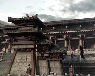 古代宫殿-古建筑-封建王朝宫殿建筑群实拍视频素材